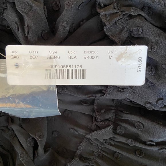 J. Crew Gathered Bib Top in Drapey Swiss Dot Top NWT Size: M - Picture 5 of 5